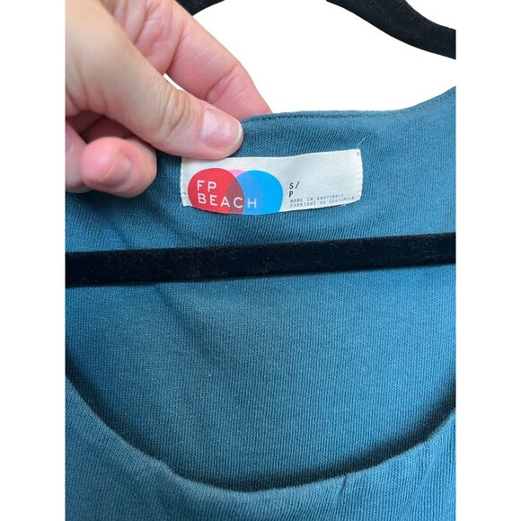 SOLD NEW Free People Madelyn Oversized Dress With Pockets Mediterranean *Flaws* - Picture 8 of 10